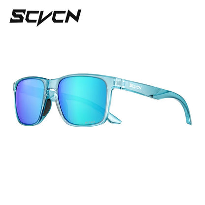 SCVCN Occhiali da escursionismo polarizzati Occhiali da pesca Occhiali da ciclismo Occhiali alla moda UV400 da bici da uomo MTB Occhiali sportivi da bicicletta per attività all'aperto