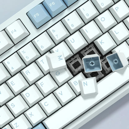 KBDiy GMK Illusion Set di tasti profilo Cherry Double Shot PBT ISO per tastiera meccanica gamer Kit Gaming stile rétro