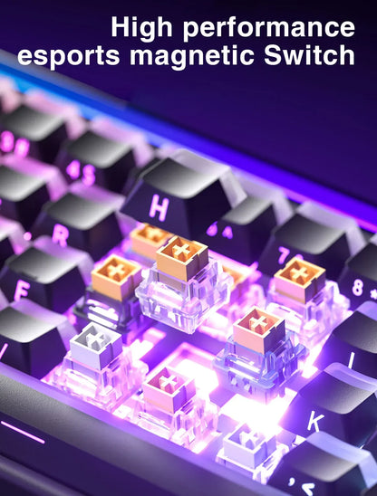 AULA HERO 68 HE E-sports Gaming Wired Keyboard Magnetic Switch RGB Hot Swap 8K Hz Return Rate 60% Customize Mechanical Keyboard