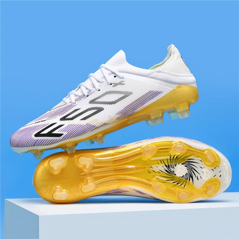 New Men Football Boots Match Cleats High-quality Futsal Indoor Sneakers Non-Slip Grass Soccer Shoes Hot-selling High-top Outdoor