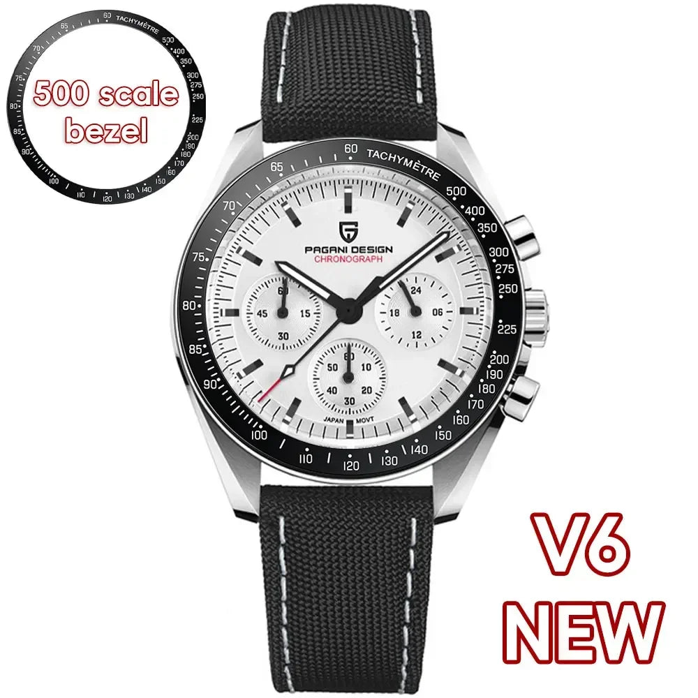 PAGANI DESIGN 2026 New Men's Watches Top Luxury Quartz Watch For Men Auto Date Speed Chronograph AR Sapphire Mirror Wrist watch