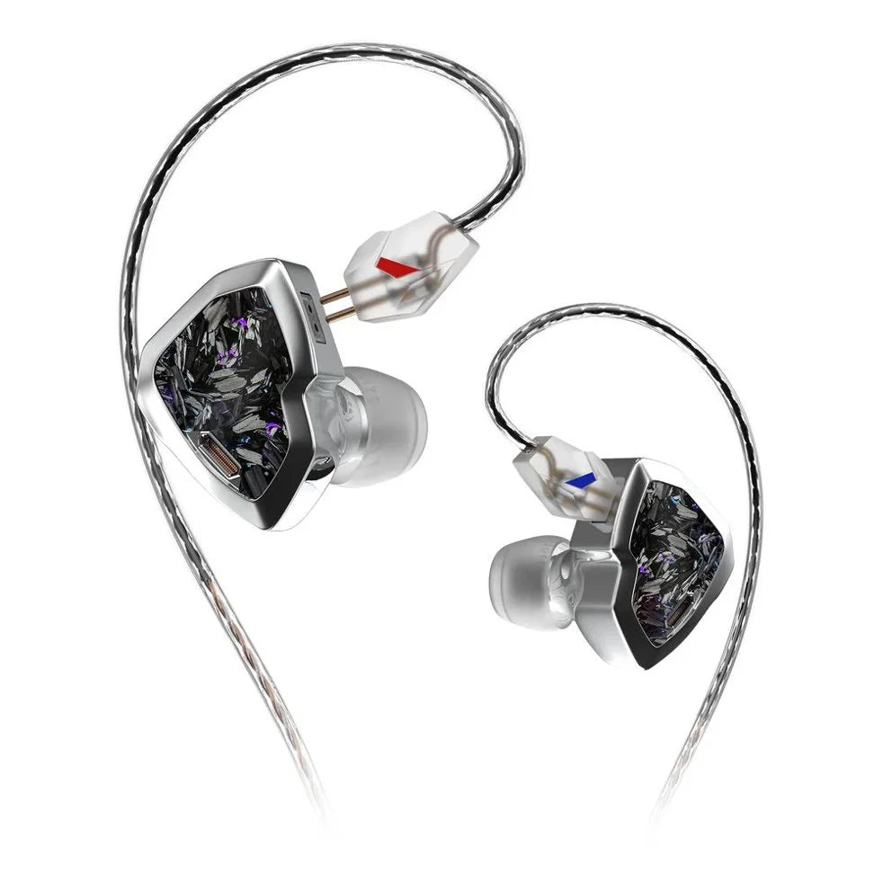 HIDIZS MY LIN (MS2 PRO Édition Spéciale) Écouteurs intra-auriculaires HiFi avec 1 transducteur dynamique et 1 transducteur armé de bobine (Hybrid Drivers), audio haute résolution 0,78 mm, écouteurs filaires