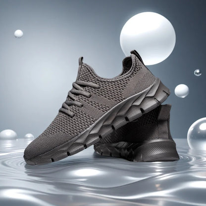 Herresneakers i mesh, lette damesko, afslappede flade sko, herreløbesko, sportssko, bløde tennissko, åndbare herresneakers