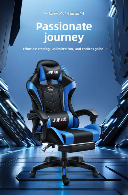 Sedia da gaming comoda ed ergonomica per uso sedentario, reclinabile, con massaggio e rotazione