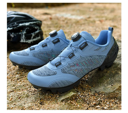 Mtb Cycling Shoes Men Women T03 Purple Breathable Speed Self-Locking Road Cycling Sports Shoes Outdoor Racing Training Sneakers