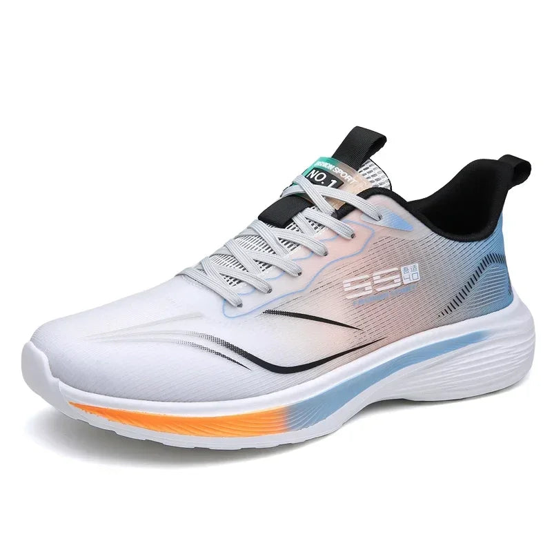 Zapatillas de maratón con suela de carbono para hombre, zapatillas deportivas informales, con amortiguación de aire, lujosas, cómodas, ligeras, para correr, calzado masculino