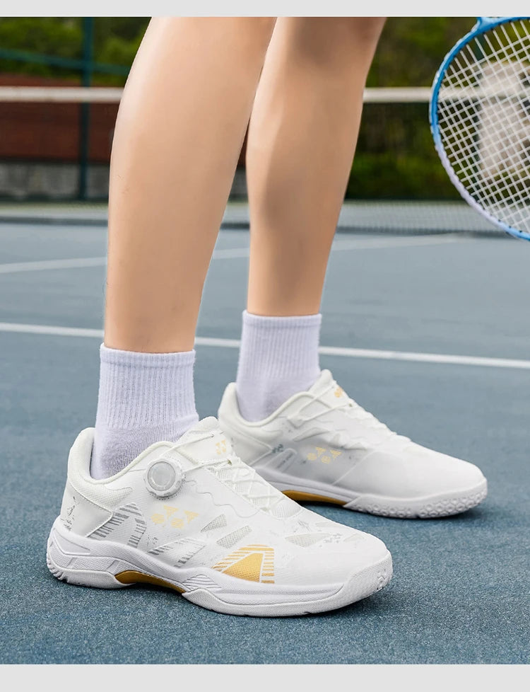 Badminton-Schuhe für Herren, Trainings- und Sportschuhe für drinnen und draußen, rutschfest, strapazierfähig, aus Mesh, atmungsaktiv, Tischtennis-Schuhe