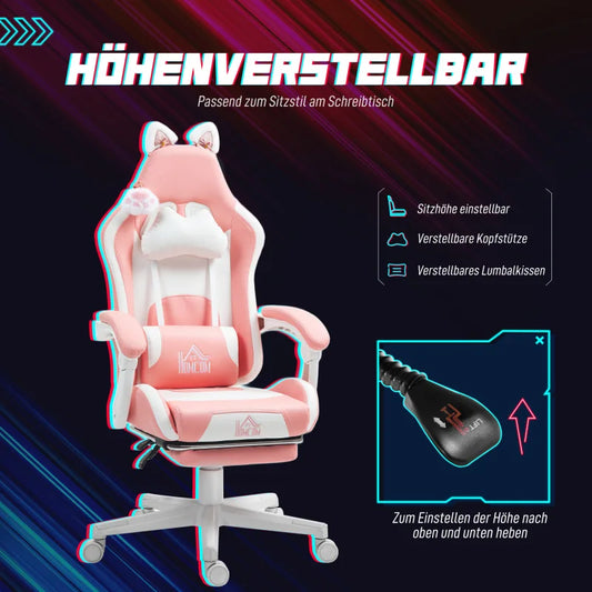 Gaming chairs, office chairs, desk chairs, and swivel chairs. Made with breathable fabric, equipped with 360° swivel casters and seats for easy movement, and featuring soft and comfortable cushions.
