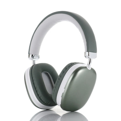 Casque audio supra-auriculaire sans fil Hi-Fi avec bandeau en tissu, tige métallique réglable, pour musique en extérieur, avec suppression du bruit