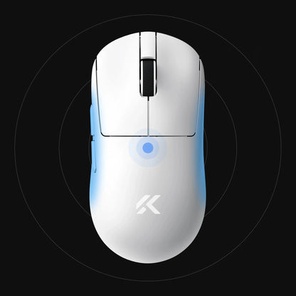 MCHOSE A7 V2 mouse da gaming wireless leggero, doppia frequenza di polling 8,000Hz, PAW3950 TI, mouse per gaming, eSport e ufficio