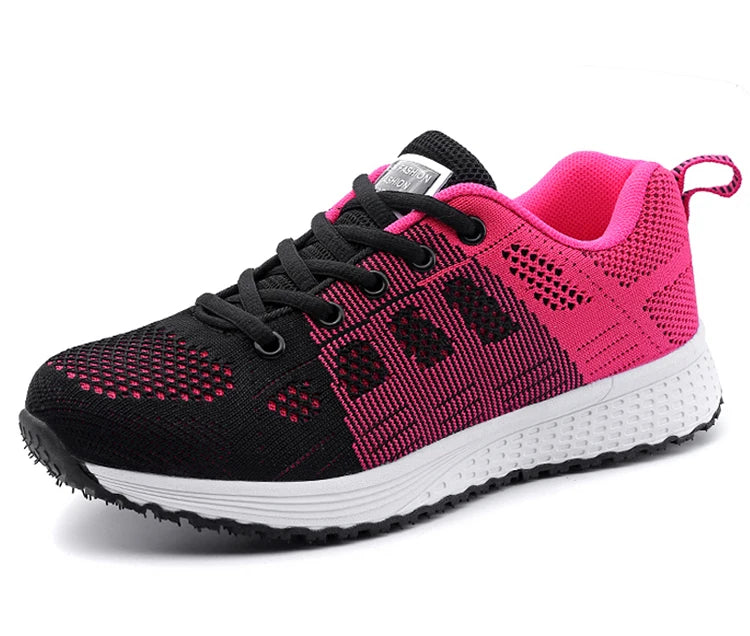 Zapatos planos para mujer, zapatos con cordones, zapatillas deportivas informales, zapatos blandos para mujer, tallas grandes