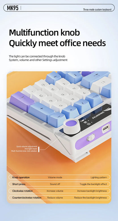 Spanish Mechanical Keyboard Spanish Russian Arabic Korean Thai Gaming Keyboard 95 Key Layout Backlight Type C With Numpad SK15