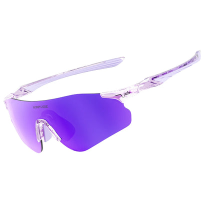 Kapvoe Neue Outdoor-Lauf- und Fahrradbrille, photochrome Sonnenbrille für Damen und Herren, Sportbrille für Marathon und Radfahren, UV400-Schutzbrille