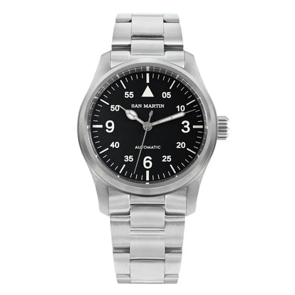 San Martin Men Pilot Watch 37mm Miyota 8215 Fashion Simple Style Military Automatic Mechanical Watches 100m Waterproof BGW-9