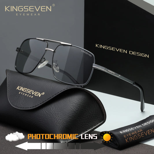 KINGSEVEN Causal Polarized Sunglasses Men Outdoor Driving Fashion Glasses UV400 Rectangle Driving Male Fishing Eyewear