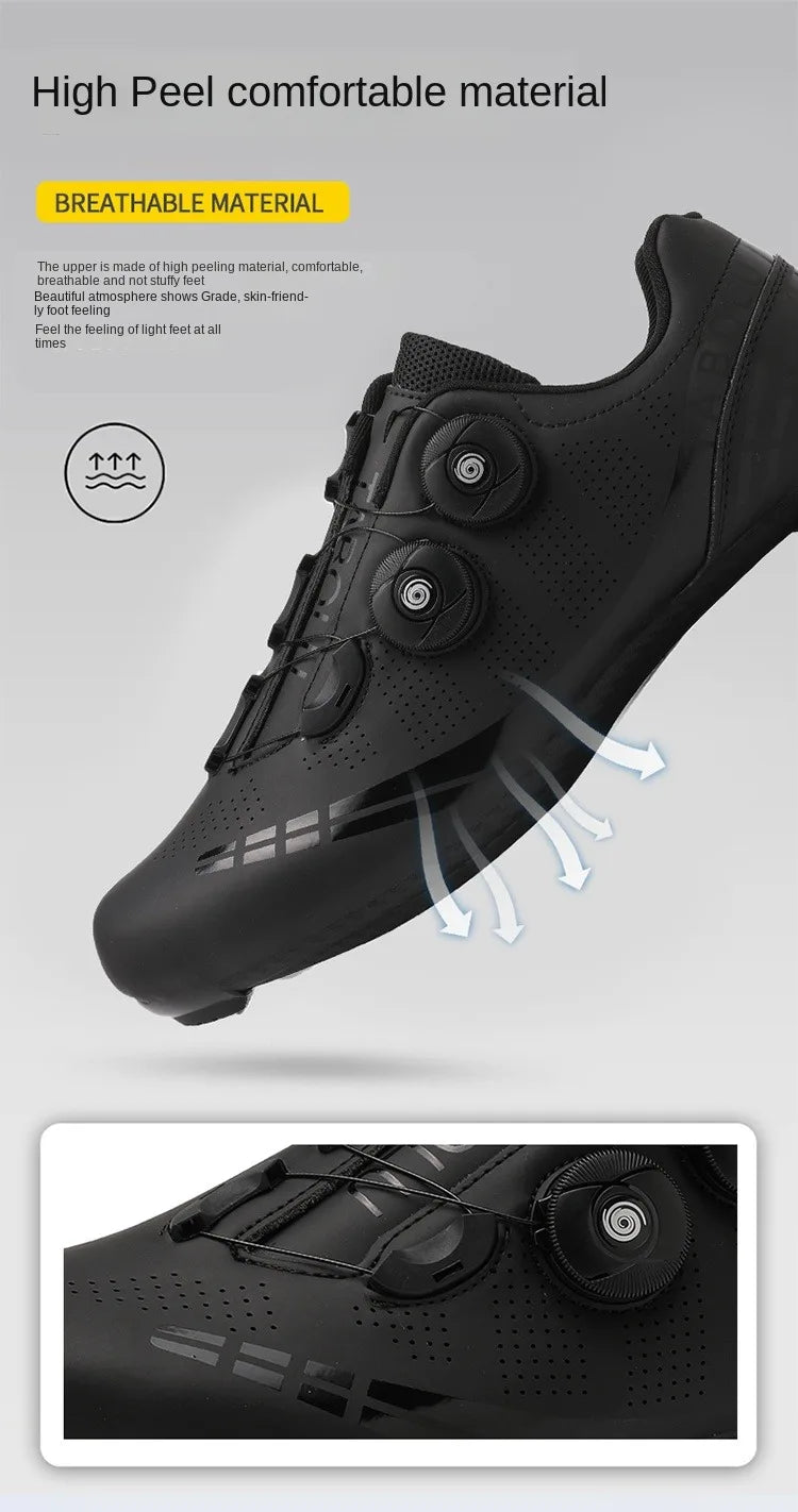 MTB cycling shoes breathable men and women off-road mountain bike cycling shoes self-locking speed mountain bike pedal shoes