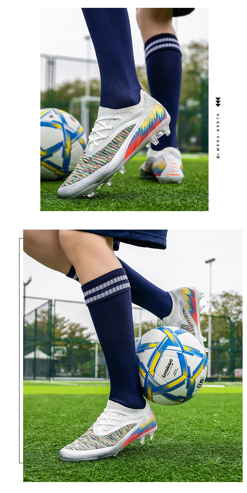 New Men Soccer Shoes Cleats Women Professional Football Boots Training Outdoor Durable Firm Ground Lightweight Adult Rugby