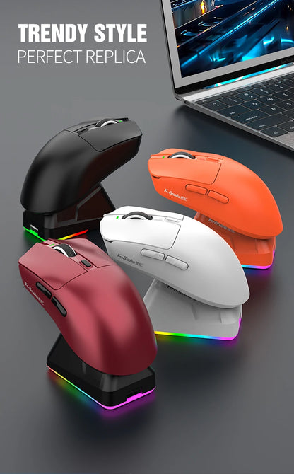 K-Snake X11 Bluetooth wireless mouse three-mode e-sports PAW3311 laptop desktop office game RGB magnetic charging