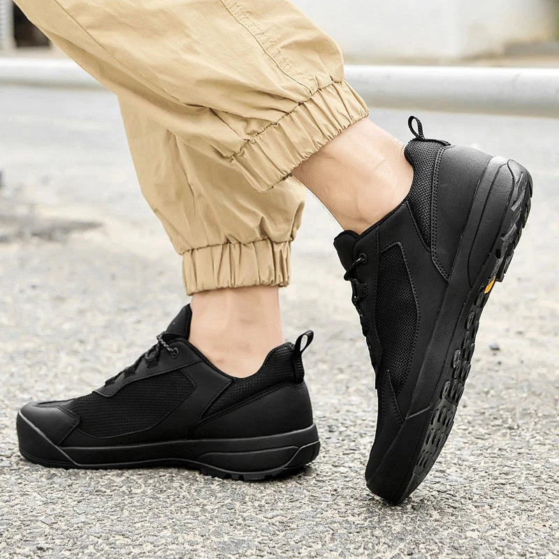 Leisure Walk Men Casual Shoes Fashion Genuine Leather Sneakers Outdoor Male Sports Shoes Non-Slip Walking Shoes Treking Footwear