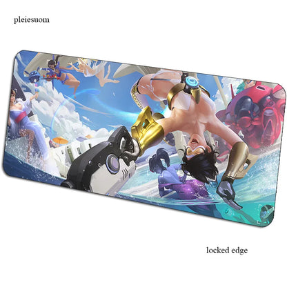 Alfombrilla de ratón gaming Overwatch con impresión HD, 900x400x3mm, alfombrilla gamer para escritorio de ordenador, económica, para notebook y PC