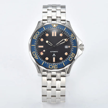 Parnsrpe 2026 New Miyota 8215 Automatic Dive Watch for Men Luxury Sport Green Dial Luminous Sapphire Crystal Date Waterproof Bus