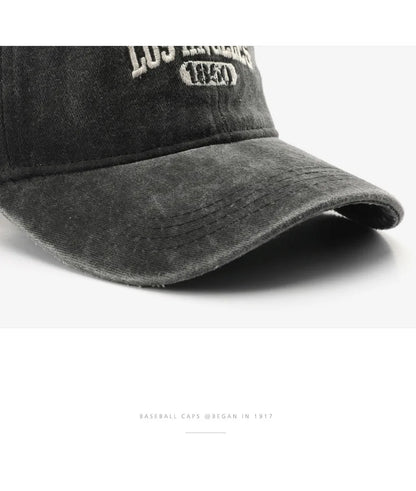 Fashion Casual Baseball Cap for Women Men Cotton Soft Top Hats Unisex Los Angeles Embroidery Snapback Hat Hiking Sunscreen Caps
