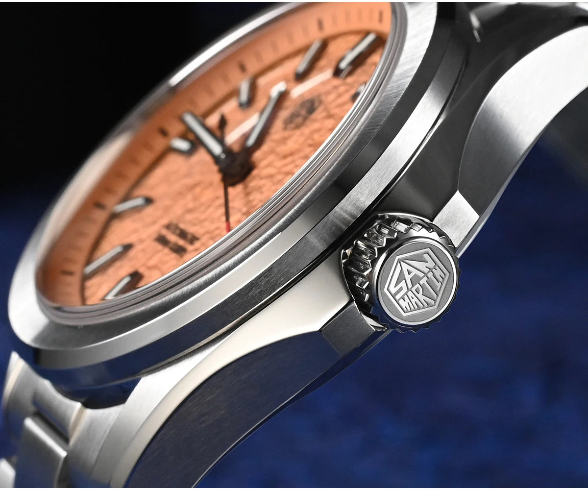 San Martin New Gada Fashion Sport Watch 39mm NH35 Automatic Mechanical Men Watches Dress Waterproof 100m Luminous SN0129