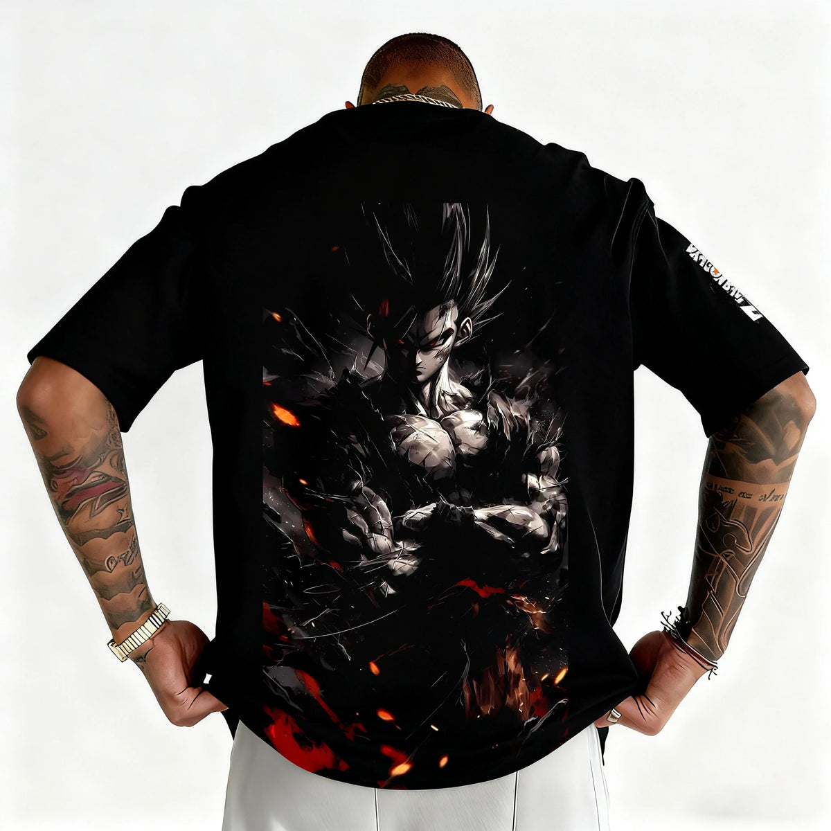 Pánske tričko s potlačou z japonského anime Dragon Ball, Majin Buu, chlapčenské, detské, Harajuku, s krátkym rukávom, detské tričko Goku, letné oblečenie