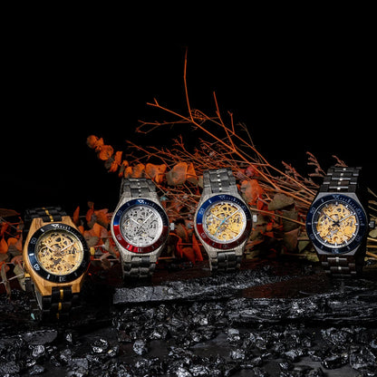 BOBO BIRD Wood Mechanical Watch Men Relogio Masculino Big Mens Watches Top Brand Luxury Timepieces erkek kol saati Dropshipping