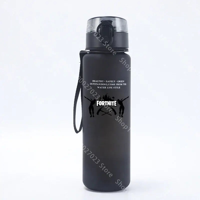 650ML Fortnite Sports Water Bottle Kawaii Motivational Leak Proof Portable Reusable Cups Outdoor Travel Gym Jugs New Cute Gifts