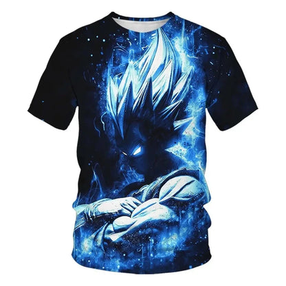 Men's T-shirts Dragon Ball Z T-shirt Boys Clothes Children's Clothing Summer Short Sleeve Kids Cartoon Tee Tops Baby Boy