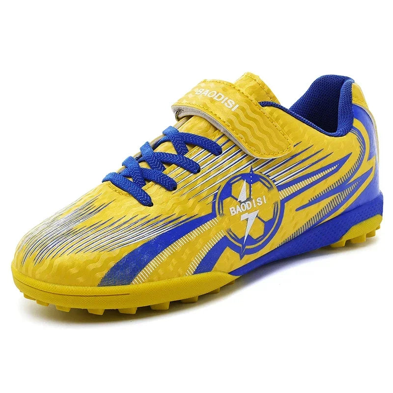 Chaussures de football originales à crampons pour cheville, nouvelles chaussures de football pour enfants, chaussures de futsal, baskets rapides pour intérieur, chaussures de sport pour terrain de société, chaussures de f