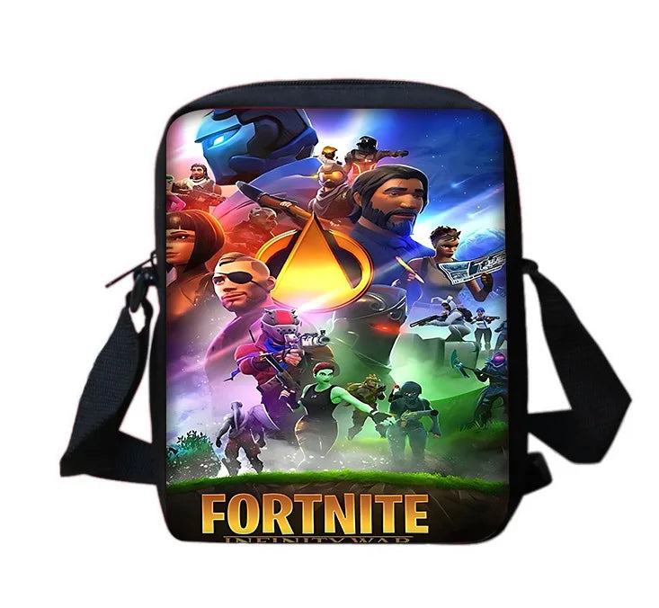 Bolso bandolera estampado Hot Game Boy Girls, diseño infantil F-FortniteS, bolso casual para hombre y mujer, bolso para teléfono y compras