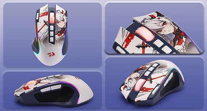 Redragon M612AK PRO RGB Gaming Mouse 8000 DPI Wired/Wireless Optical Mouse 9 Programmable Buttons 7 Backlit Modes
